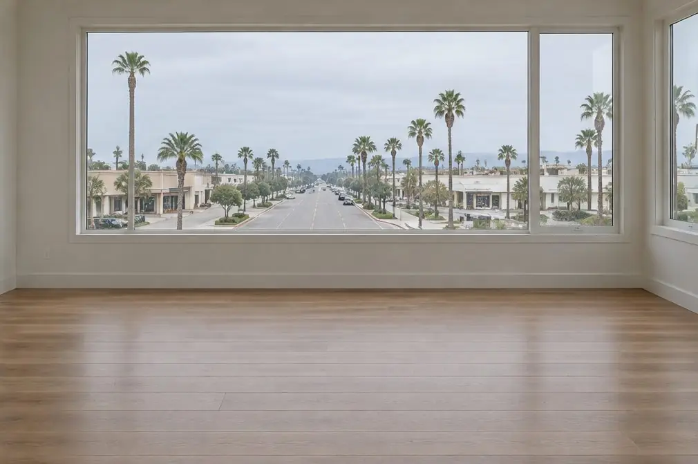 Illustration: a hardwood floor in a typical South Oxnard and Rose Avenue home